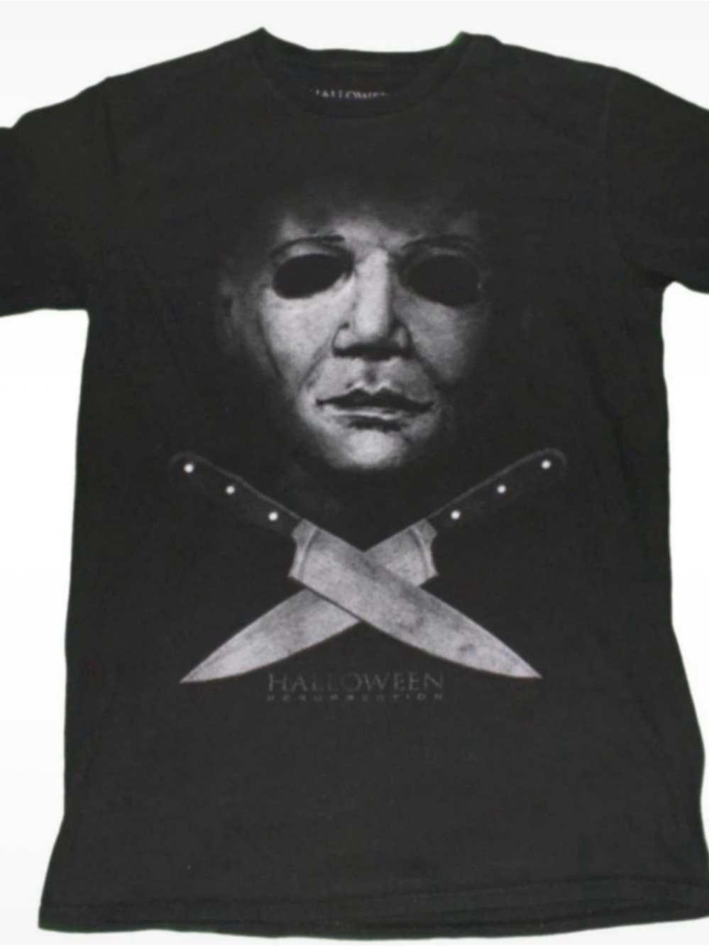 Halloween Resurrection Black Michael Myers Graphic Horror Movie T-Shirt - Unisex